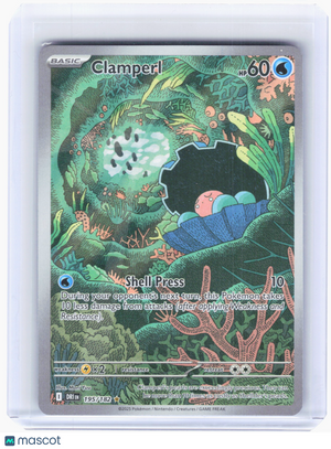 2025 Pokemon—Clamperl #195 Destined Rivals—Illustration Rare Holo