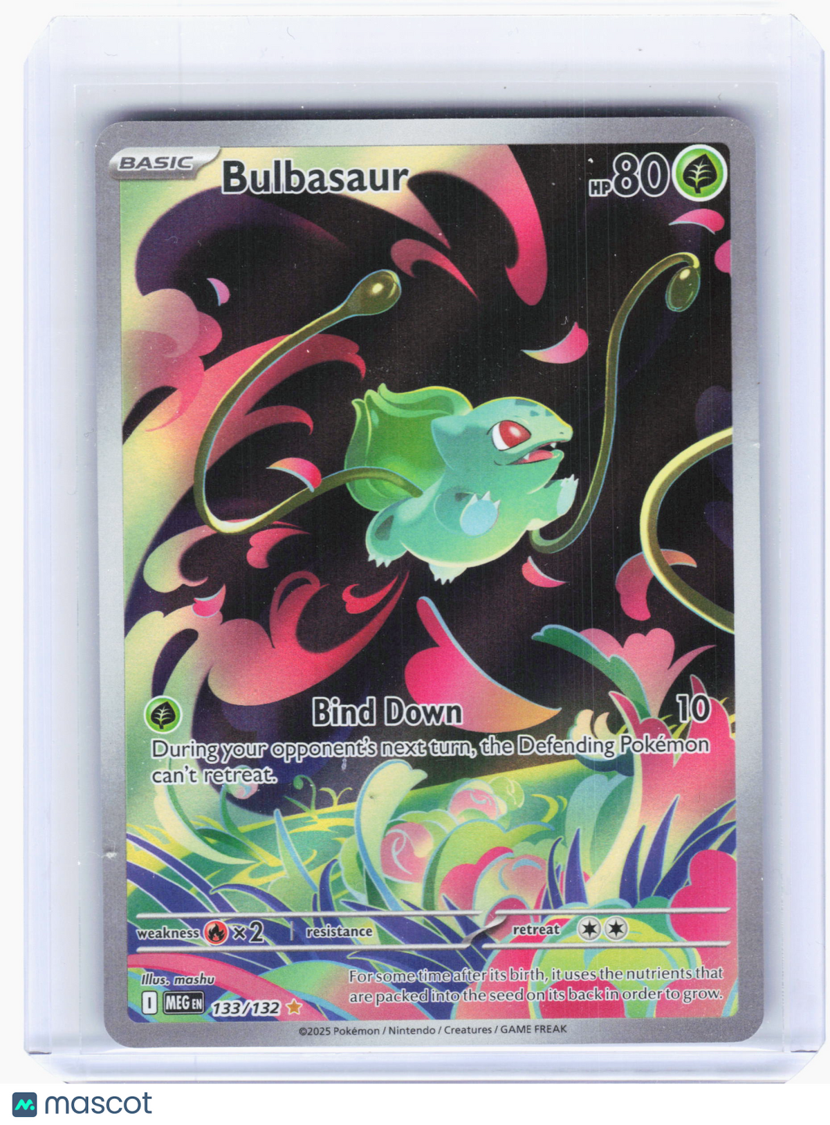 2025 Pokemon—Bulbasaur #133 Mega Evolution—Illustration Rare Holo