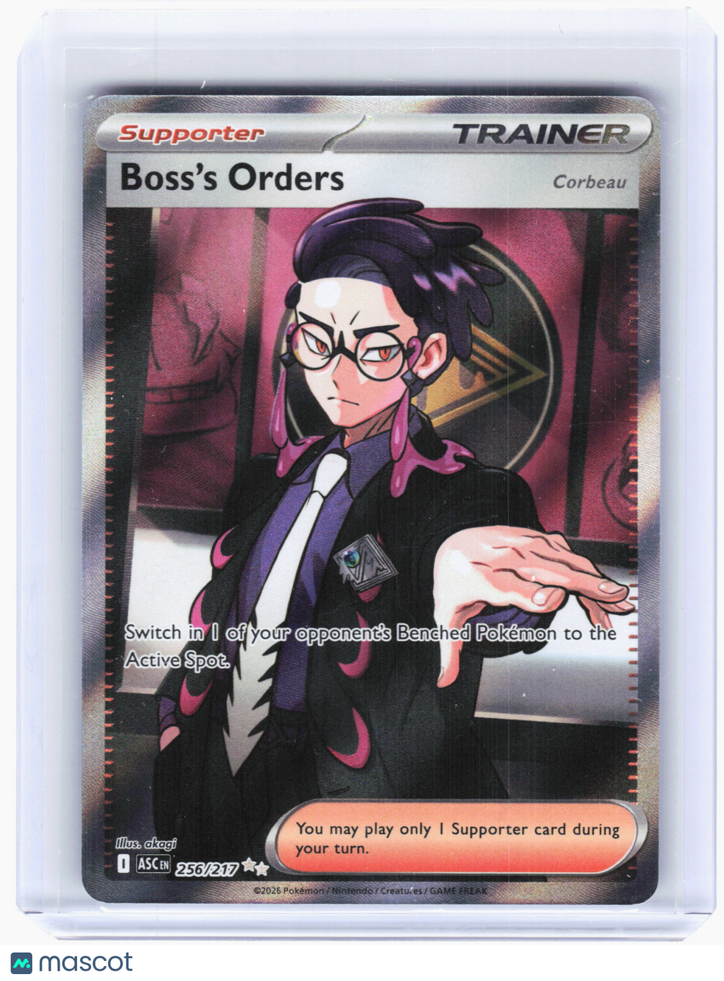 2026 Pokemon—Boss's Orders #256 Ascended Heroes—Ultra Rare Holo