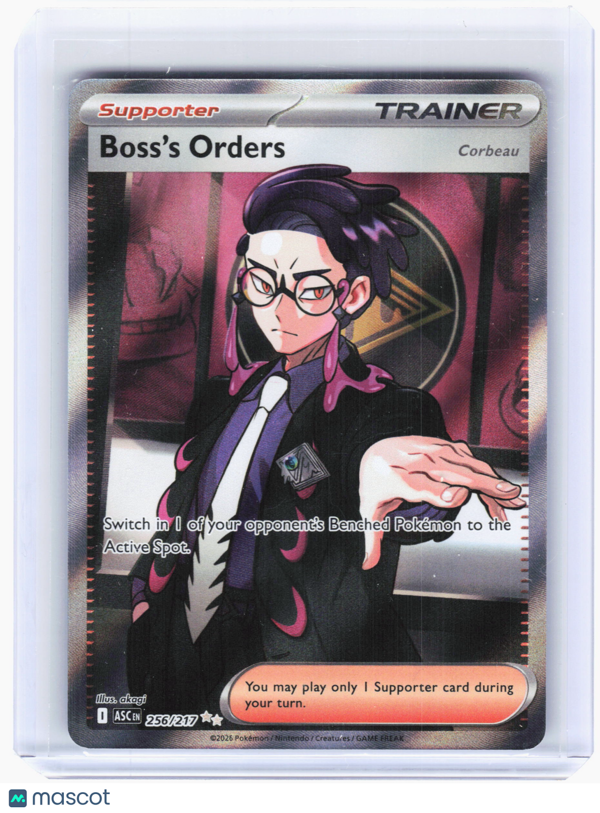 2026 Pokemon—Boss's Orders #256 Ascended Heroes—Ultra Rare Holo