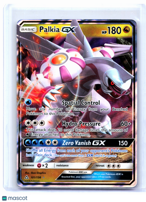 2018 Pokemon—Palkia GX #101/156 Ultra Prism—Ultra Rare Holo