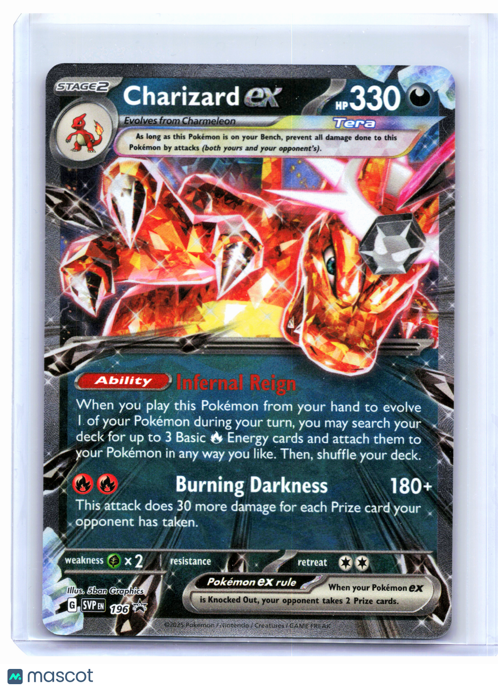 2025 Pokemon—Charizard ex #196 Scarlet & Violet Promo—Black Star Promo Holo