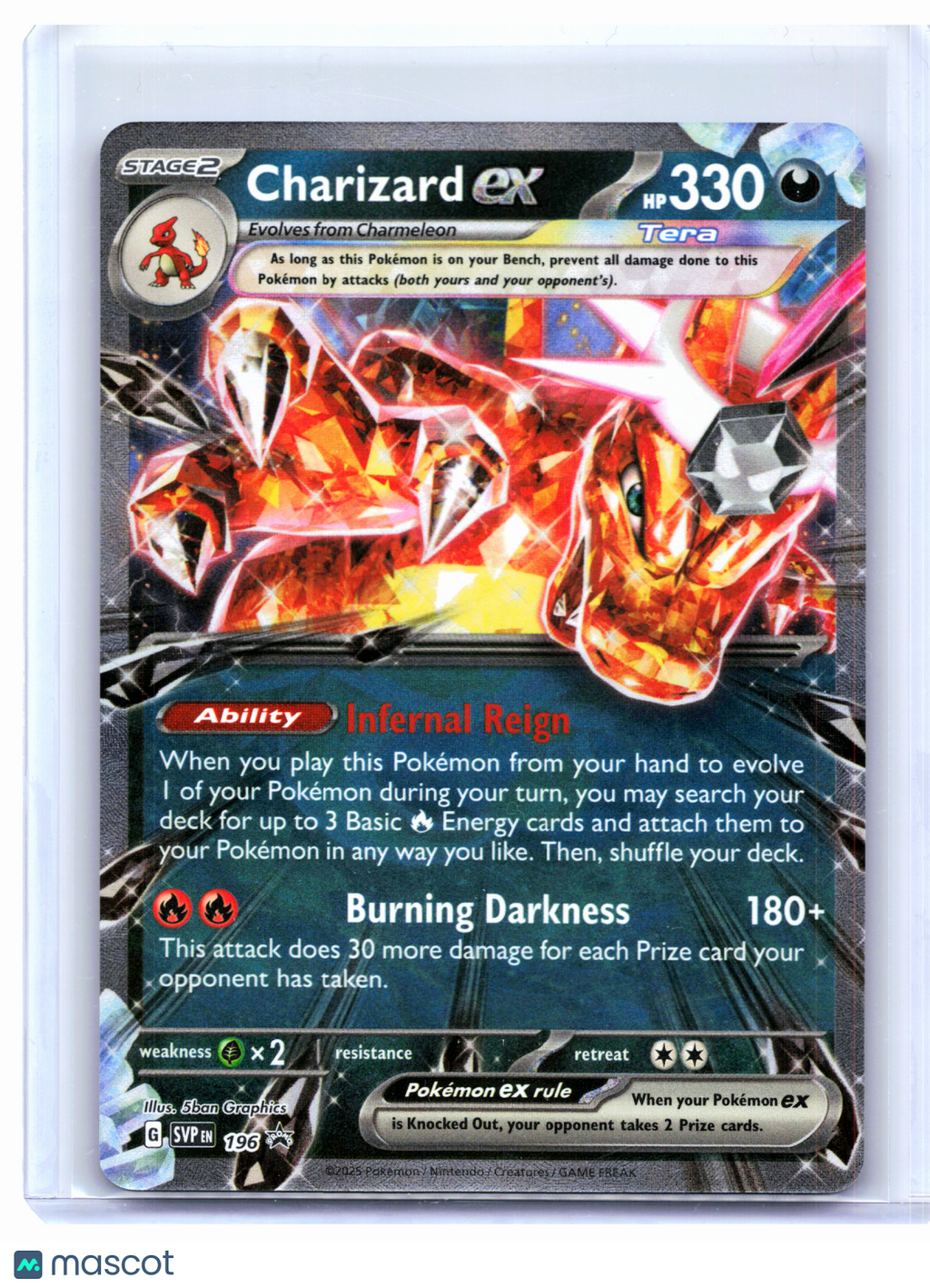 2025 Pokemon—Charizard ex #196 Scarlet & Violet Promo—Black Star Promo Holo
