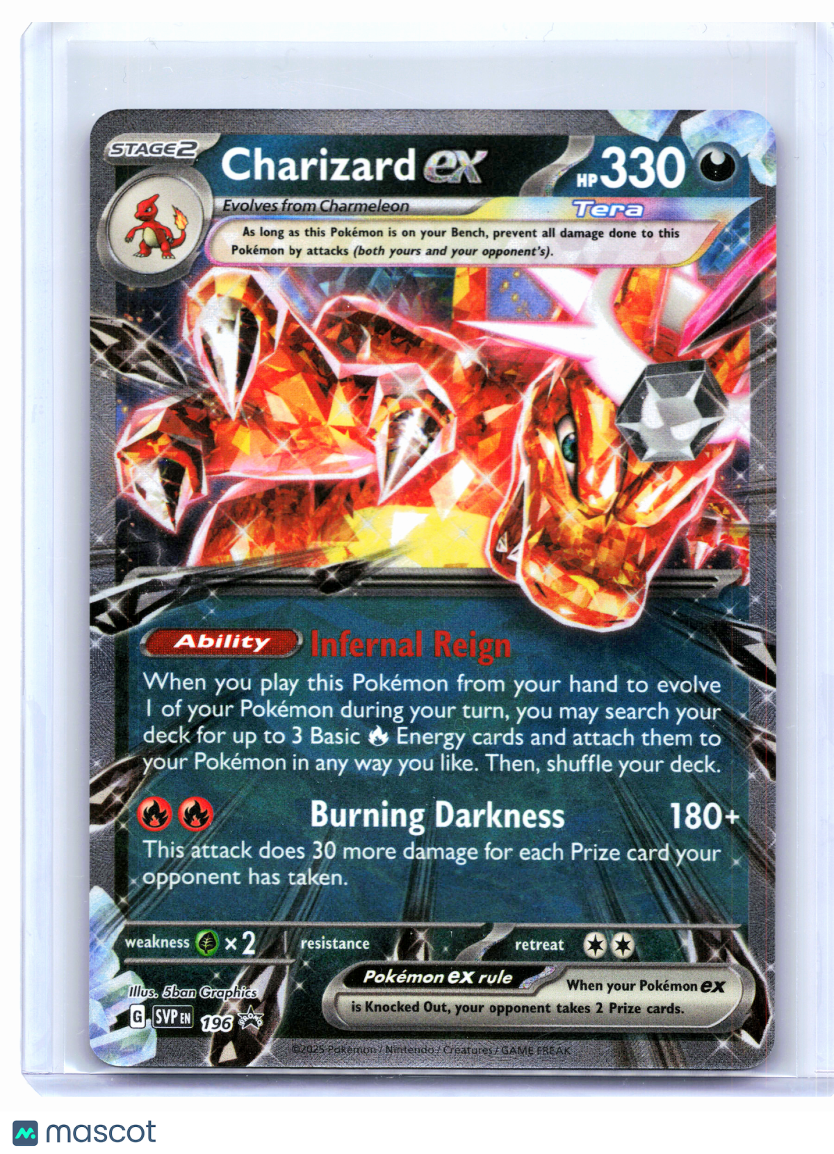2025 Pokemon—Charizard ex #196 Scarlet & Violet Promo—Black Star Promo Holo