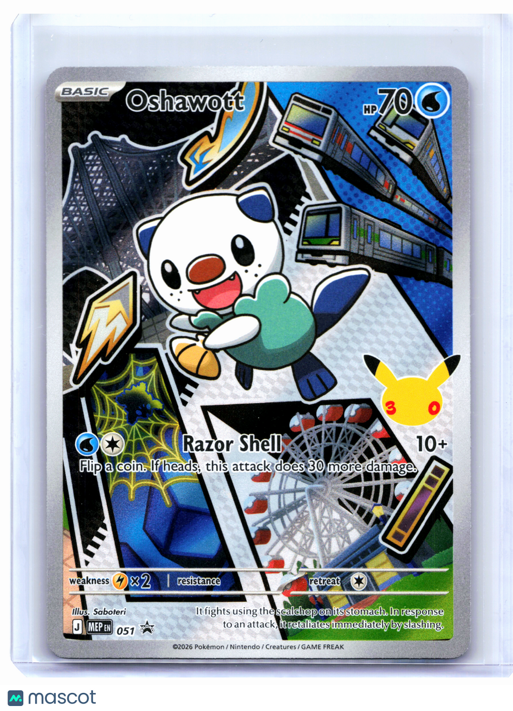 2026 Pokemon—Oshawott #051 Mega Evolution Promo—Black Star Promo Holo
