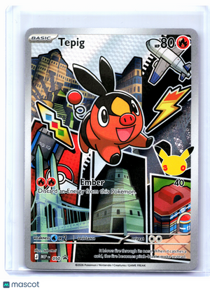 2025 Pokemon—Tepig #050 Mega Evolution Promo—Black Star Promo Holo