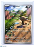 2025 Pokemon—Paldean Wooper #102/094 Phantasmal Flames—Illustration Rare Holo