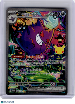 2026 Pokemon—Gengar ex #154 30th Celebration—Special Illustration Rare Holo