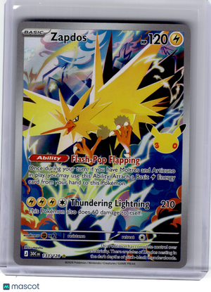 2026 Pokemon—Zapdos #133 30th Celebration—Illustration Rare Holo