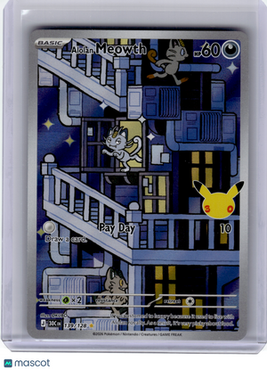 2026 Pokemon—Alolan Meowth #139 30th Celebration—Illustration Rare Holo