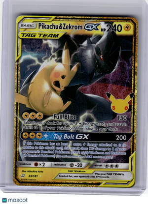 2026 Pokemon—Pikachu & Zekrom GX #33 30th Celebration—Ultra Rare Holo