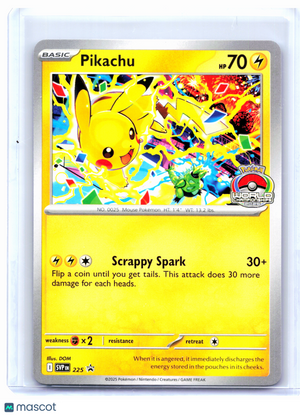 2025 Pokemon—Pikachu (World Championship 2025) #225 SVP—Black Star Promo [LP]