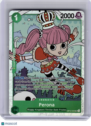 2025 One Piece Card Game—Perona #OP12-034 Legacy of the Master—Super Rare Foil