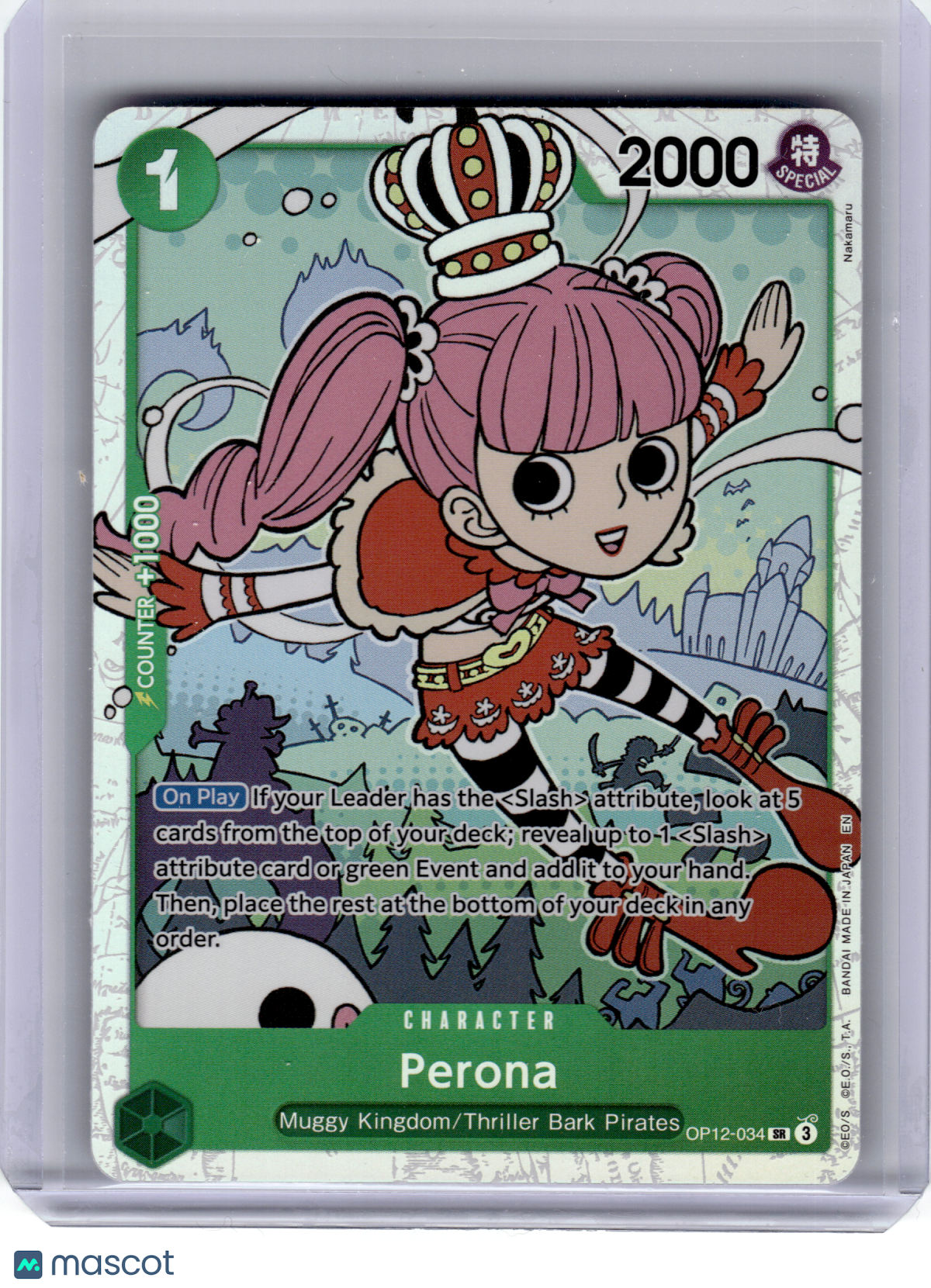 2025 One Piece Card Game—Perona #OP12-034 Legacy of the Master—Super Rare Foil