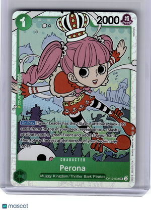2025 One Piece Card Game—Perona #OP12-034 Legacy of the Master—Super Rare Foil