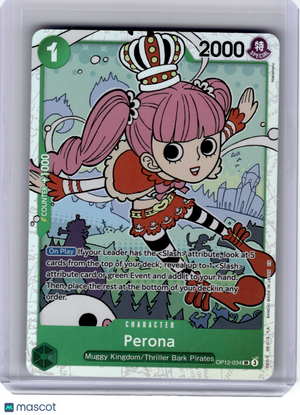 2024 One Piece Card Game—Perona #OP12-034 Legacy of the Master—Super Rare Foil