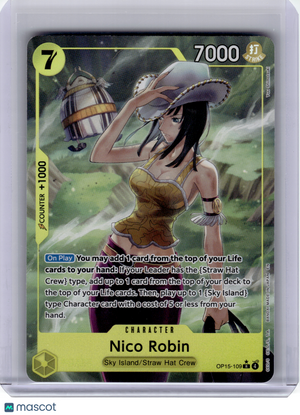 2026 OP Card Game—Nico Robin #OP15-109 Adventure on Kami's Island—R (Alt Art)