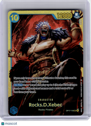 2026 OP Card Game—Rocks.D.Xebec #OP17-118 The World's Strongest Warriors—SEC