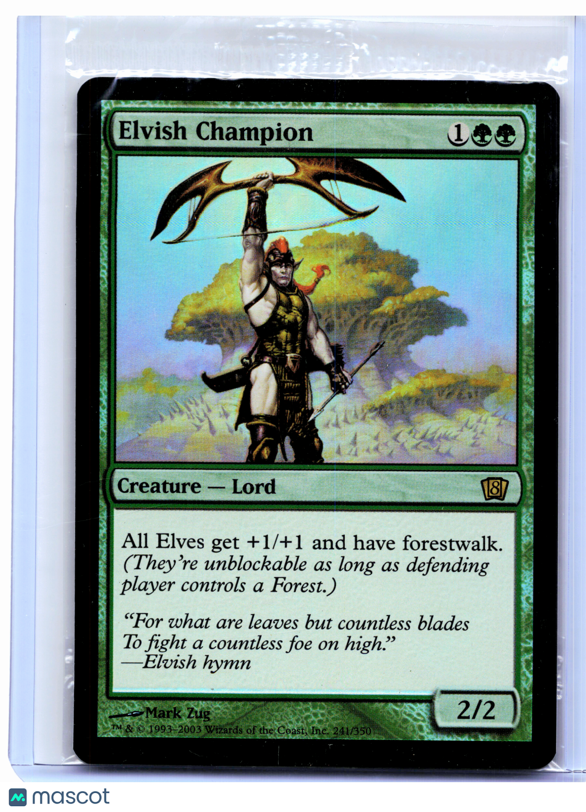 2003 Magic: The Gathering—Elvish Champion #241 Eighth Edition—Rare Foil [Sealed]