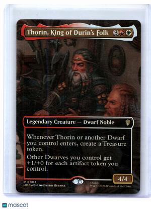 2026 Magic: TG—Thorin, King of Durin's Folk (Borderless) #0003 HOC—Rare Foil