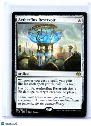 2016 Magic: The Gathering—Aetherflux Reservoir #192 Kaladesh—Rare Nonfoil [MP]