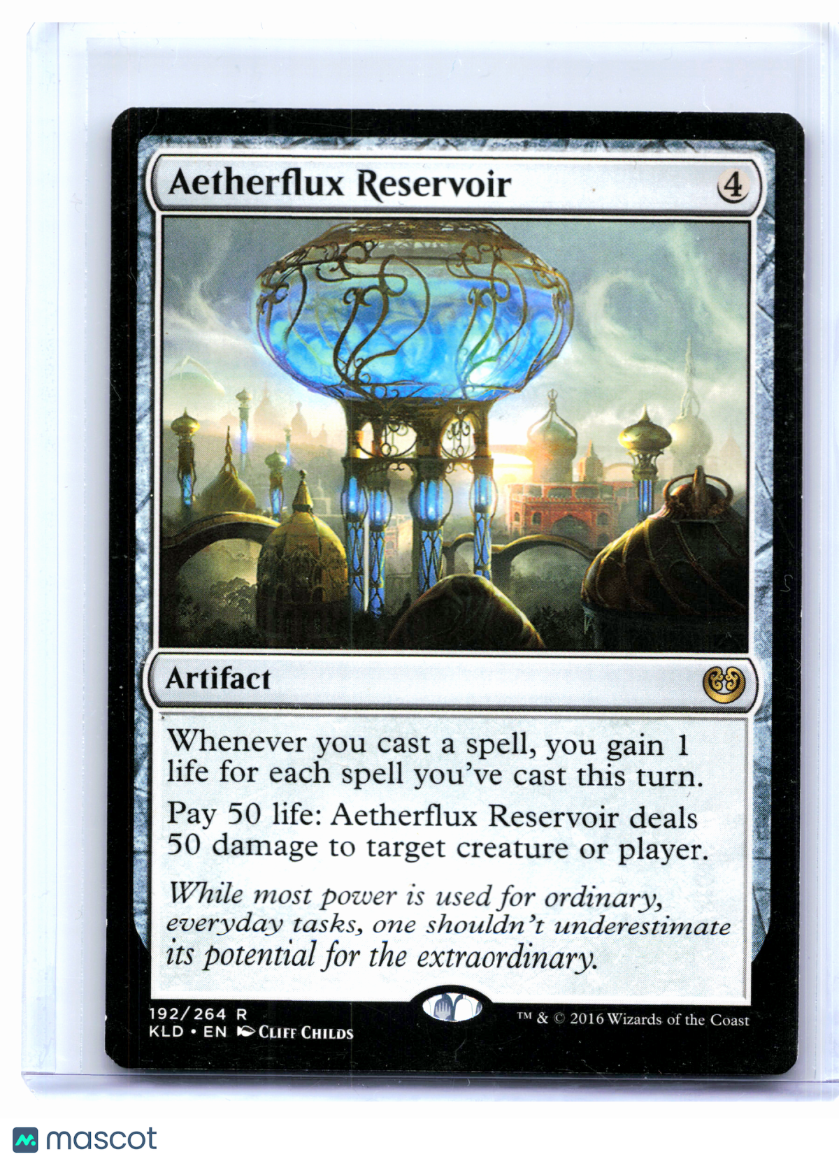 2016 Magic: The Gathering—Aetherflux Reservoir #192 Kaladesh—Rare Nonfoil [MP]