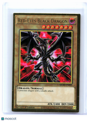 2021 Yu-Gi-Oh!—Red-Eyes Black Dragon #MGED-EN003—Premium Gold Rare Foil (1st Ed)