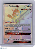 2017 Pokemon—Kartana GX #117 Crimson Invasion—Secret Rare Rainbow [Damaged]