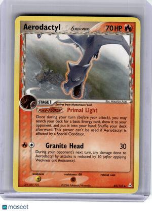 2006 Pokemon—Aerodactyl (Delta Species) #35 EX Holon Phantoms—Uncommon Nonholo