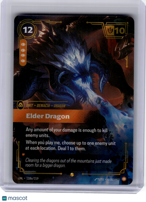 2026 Riftbound—Elder Dragon #118a Unleashed—Showcase Foil (Alternate Art)