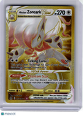 2022 Pokemon—Hisuian Zoroark VSTAR #213 Lost Origin—Secret Rare Gold