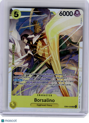 2026 One Piece Card Game—Borsalino #EB04-058 Adventure on Kami's Island—SR Foil