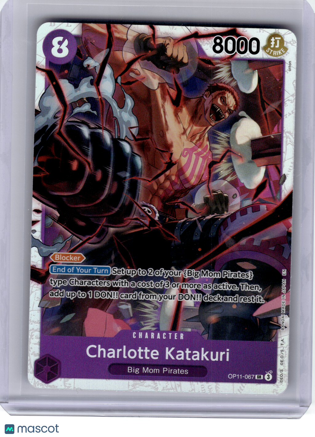 2025 One Piece Card Game—Charlotte Katakuri #OP11-067 OP-11—SR Foil