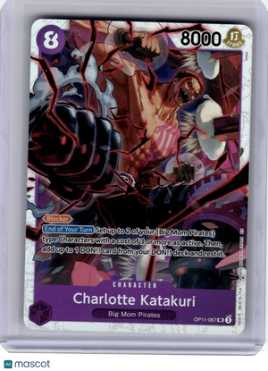 2025 One Piece Card Game—Charlotte Katakuri #OP11-067 OP-11—SR Foil