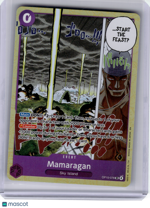 2026 One Piece Card Game—Mamaragen #OP15-078 Adventure on Kami's Island—SR Foil