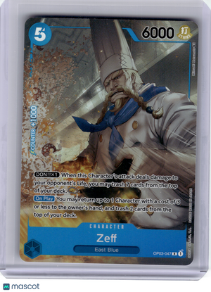 2023 One Piece Card Game—Zeff #OP03-047 Pillars of Strength—R Alternative Art