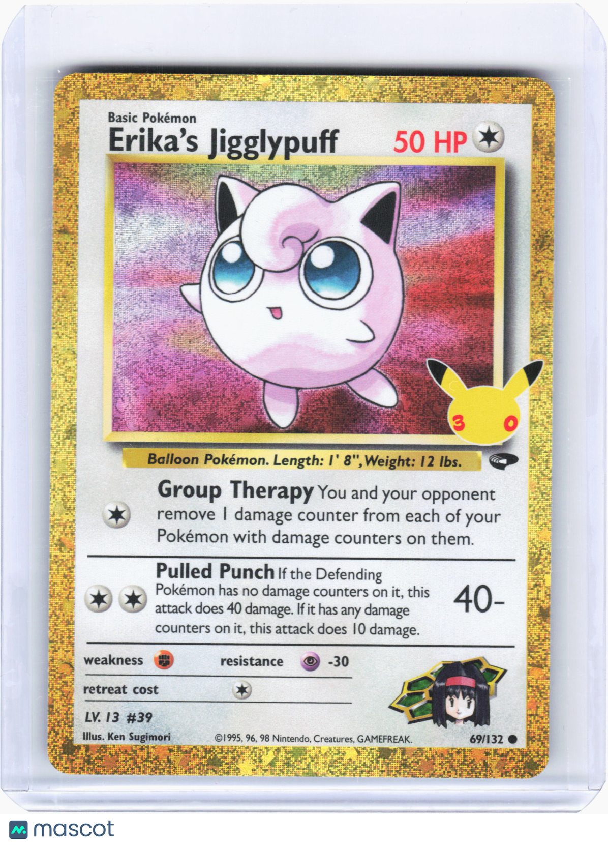 2021 Pokemon—Erika's Jigglypuff #69/132 30th Celebrations—Classic Collection