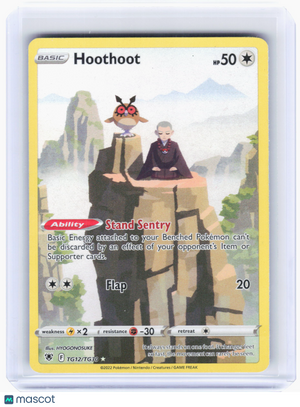 2022 Pokemon—Hoothoot #TG12/TG30 Astral Radiance—Trainer Gallery Holo [LP]