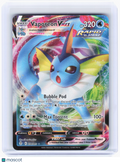 2021 Pokemon—Vaporeon VMAX #30/203 Evolving Skies—Ultra Rare Holo [Damaged]