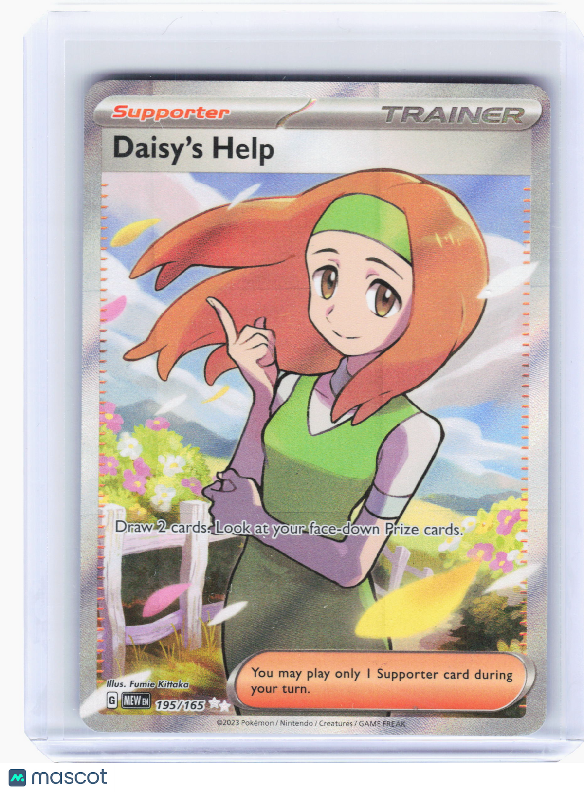 2023 Pokemon—Daisy's Help #195/165 151—Ultra Rare Holo