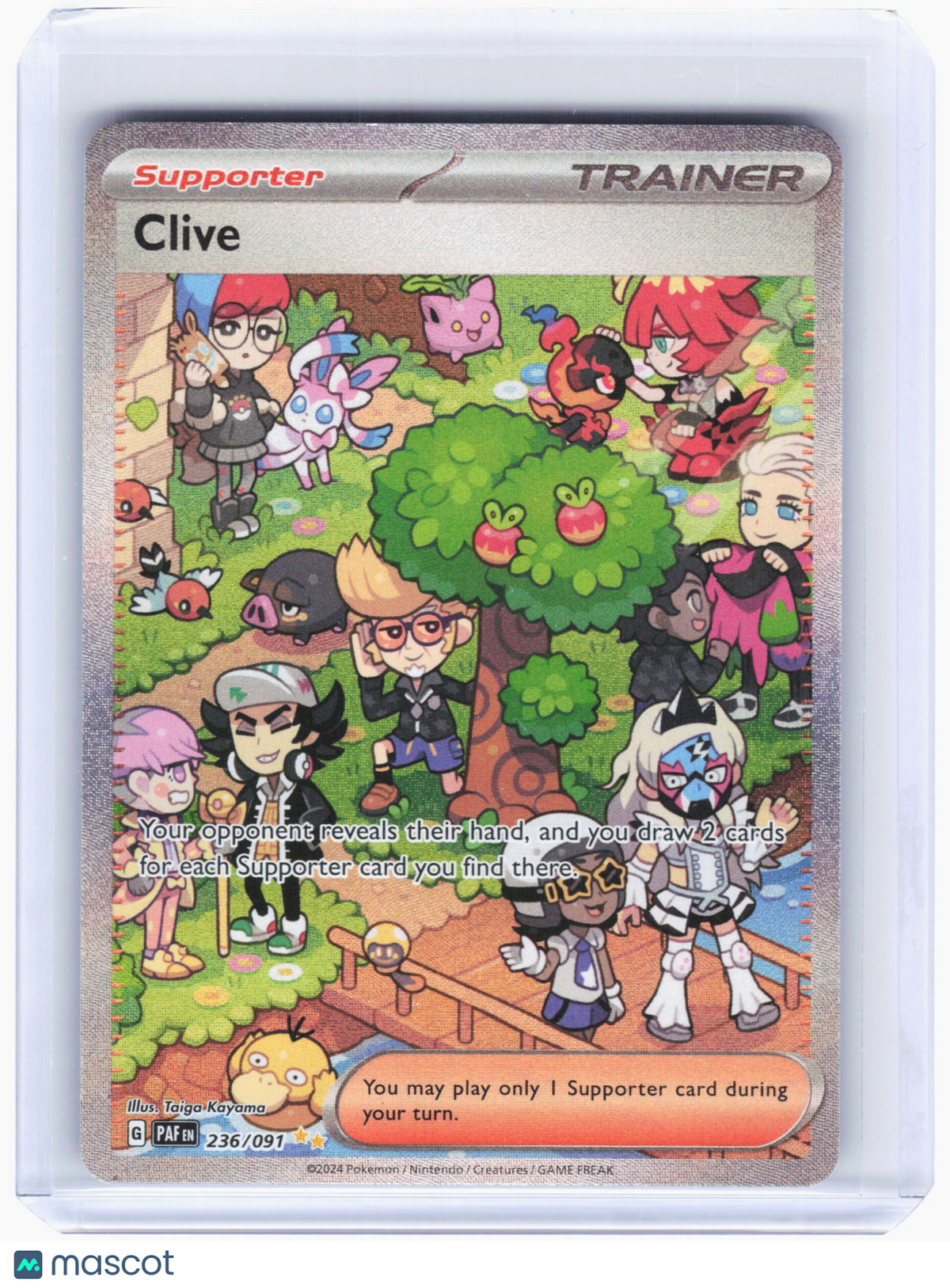 2024 Pokemon—Clive #236/91 Paldean Fates—Special Illustration Rare Holo [LP]