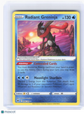 2022 Pokemon—Radiant Greninja #46/189 Astral Radiance—Radiant Rare Holo [LP]