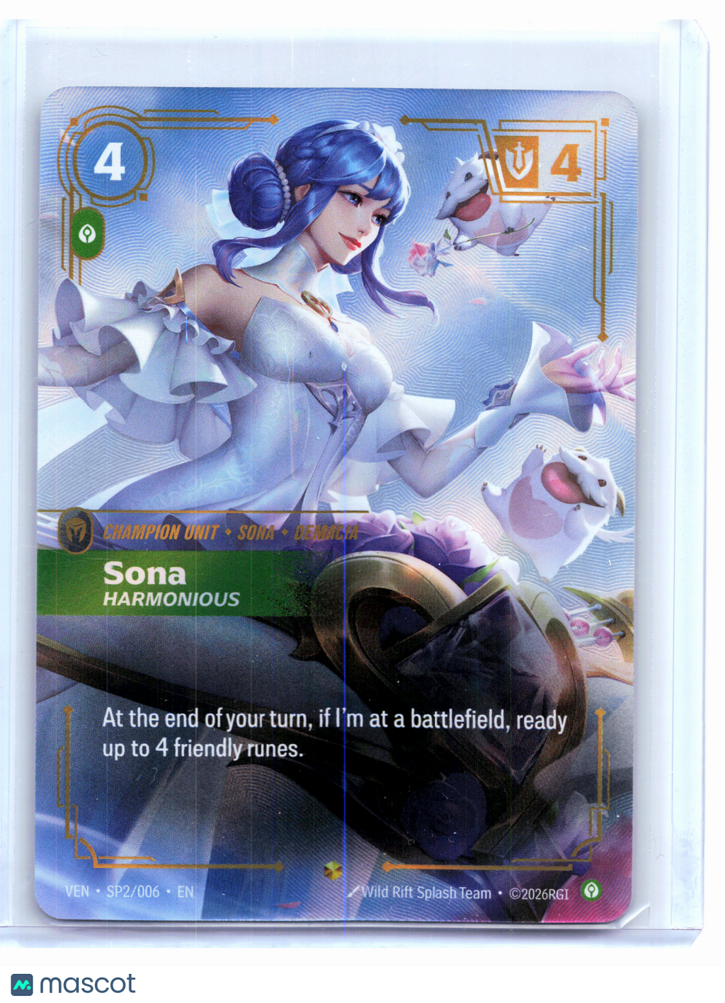2026 Riftbound—Sona, Harmonius #SP2/006 Vendetta—Showcase Foil