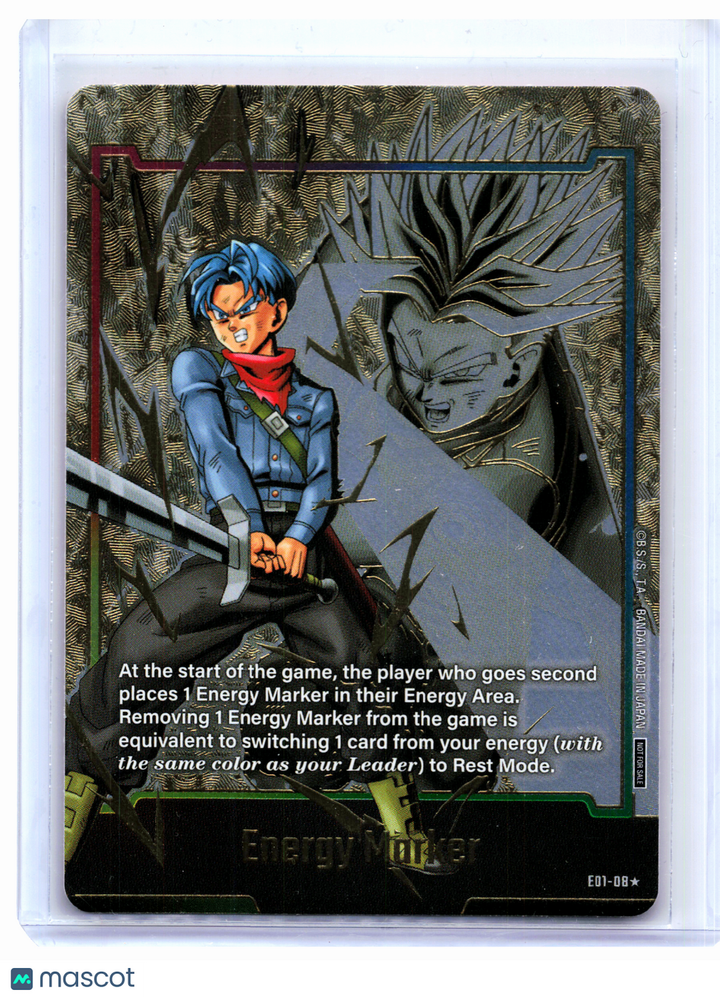 2024 Dragon Ball—Energy Marker (Trunks) (Gold) #E01-08 DBSFW_EM—Foil