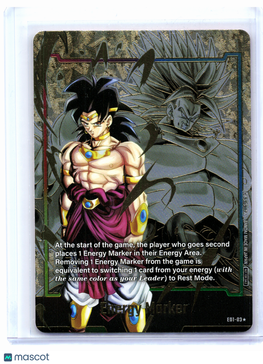 2024 Dragon Ball—Energy Marker (Broly) (Gold) #E01-03 DBSFW_EM—Foil