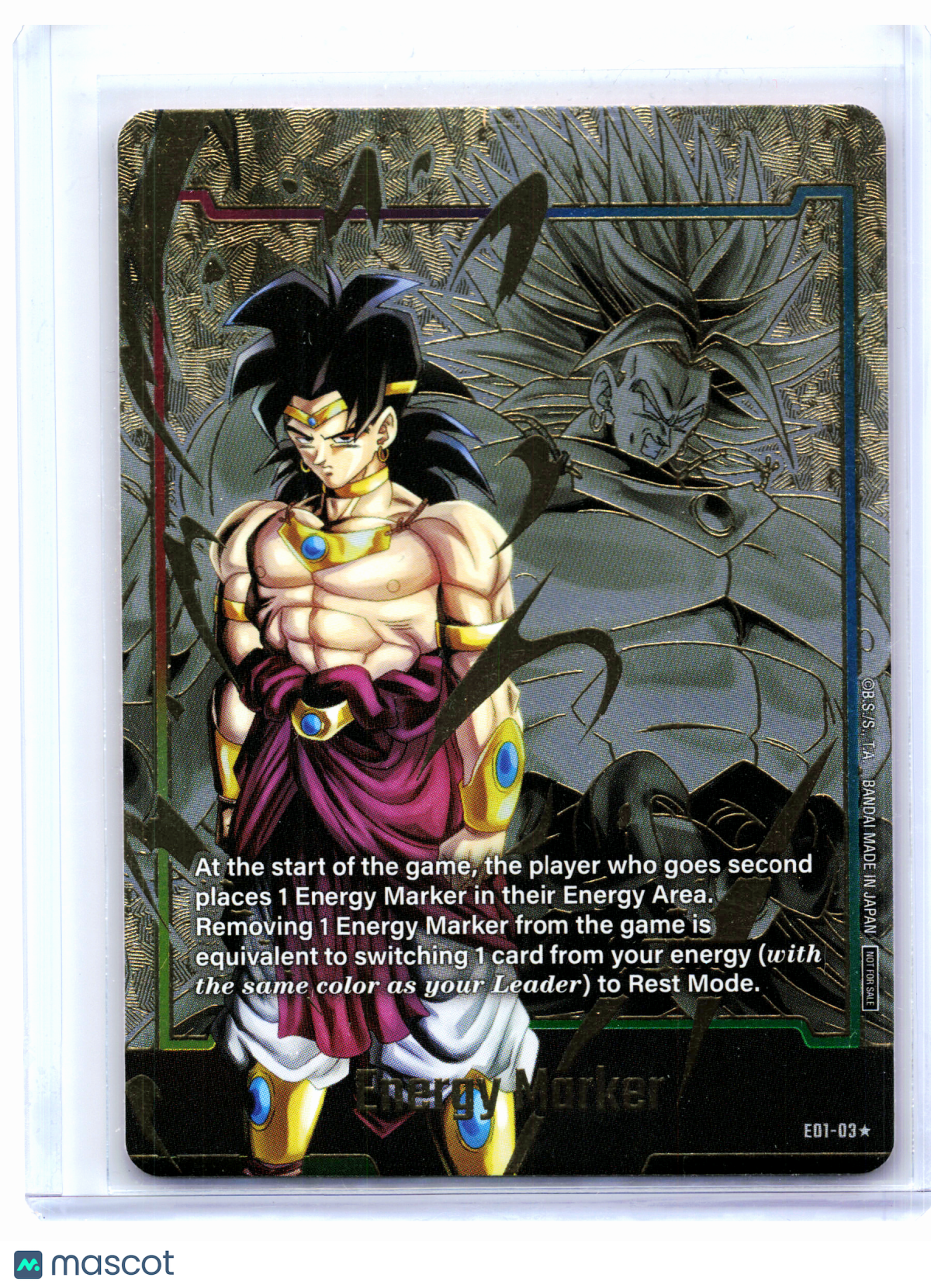 2024 Dragon Ball—Energy Marker (Broly) (Gold) #E01-03 DBSFW_EM—Foil