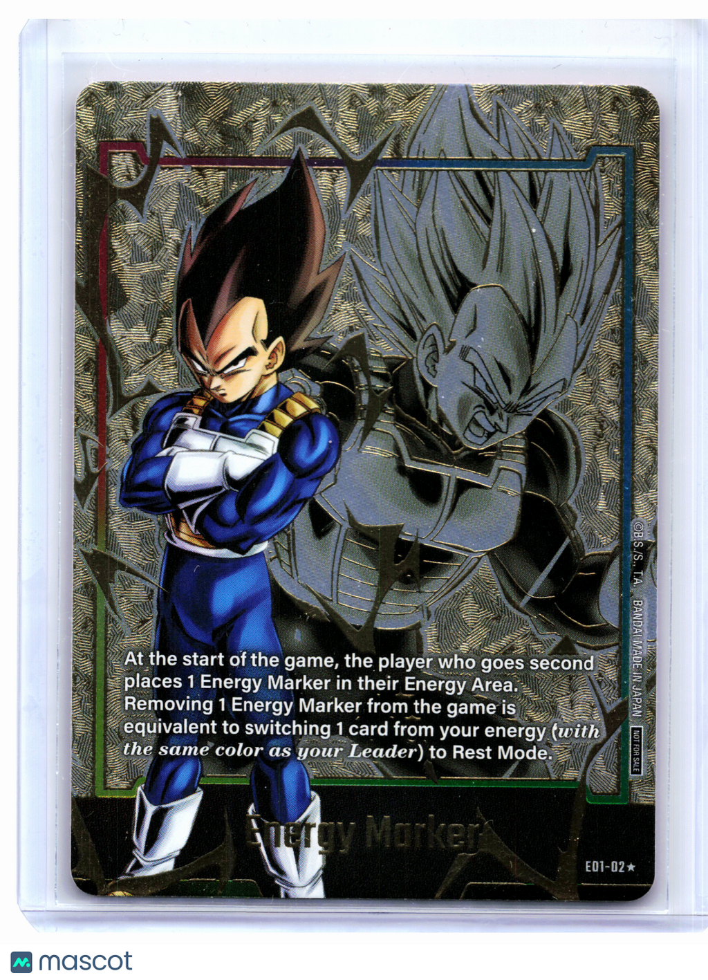 2024 Dragon Ball—Energy Marker (Vegeta) (Gold) #E01-02 DBSFW_EM—Foil