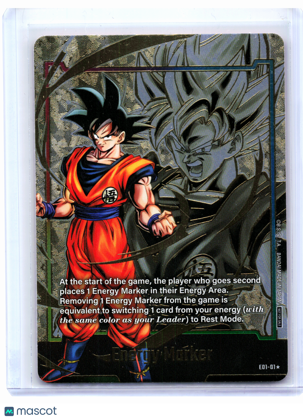 2024 Dragon Ball—Energy Marker (Son Goku) (Gold) #E01-01 DBSFW_EM—Foil