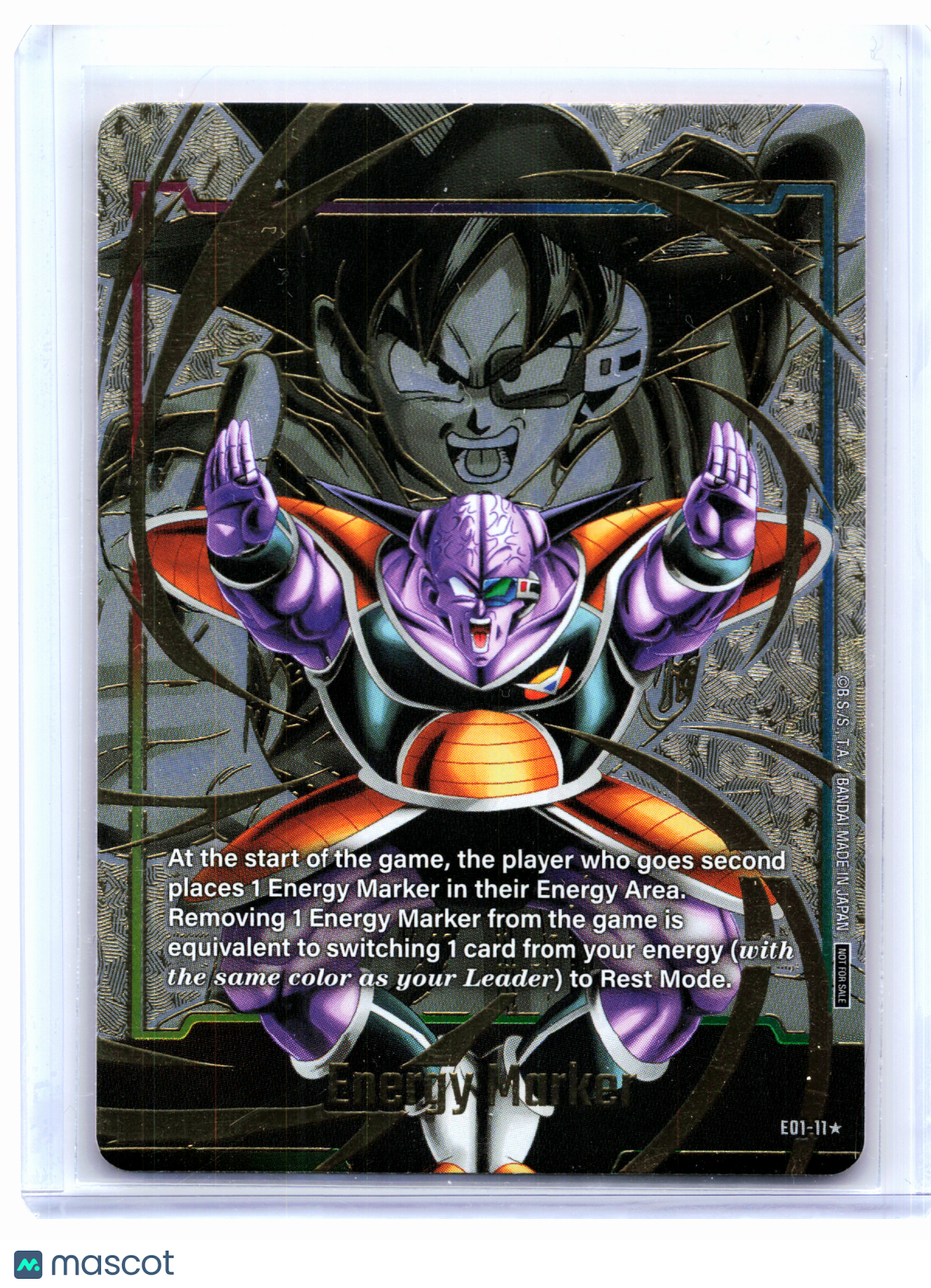 2024 Dragon Ball—Energy Marker (Captain Ginyu) (Gold) #E01-11 DBSFW_EM—Foil