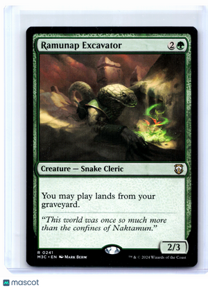 2024 Magic: TG—Ramunap Excavator #0241 Modern Horizons 3 Commander—Rare Nonfoil